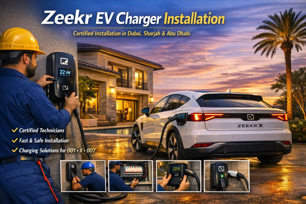 أفضل شركة تركيب شواحن Zeekr في الإمارات